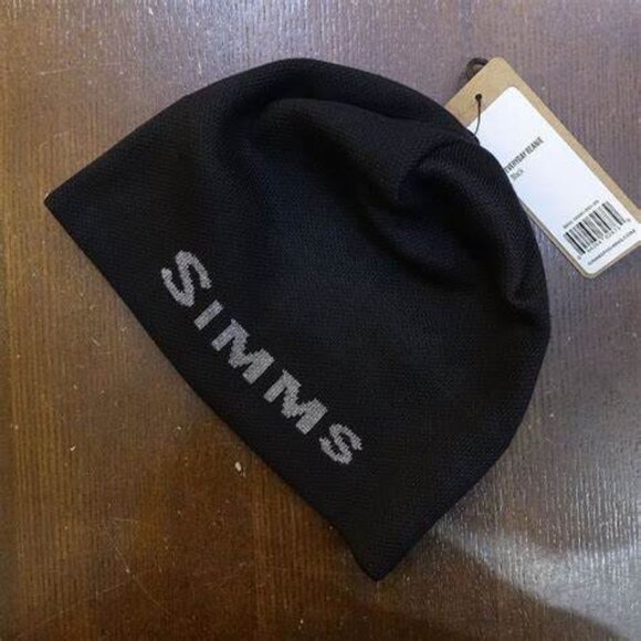 Simms Fishing Beanie Everyday Black Unisex NEW - Picture 1 of 4